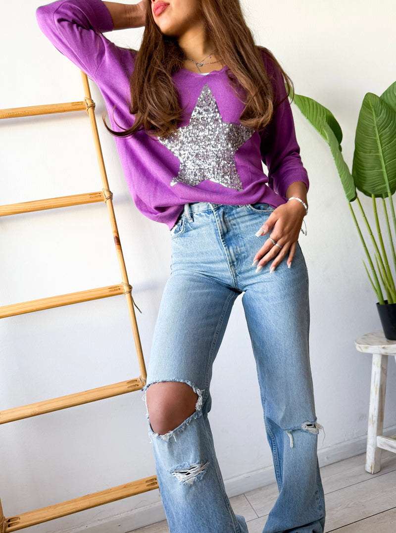 SWEATER STAR SILVER