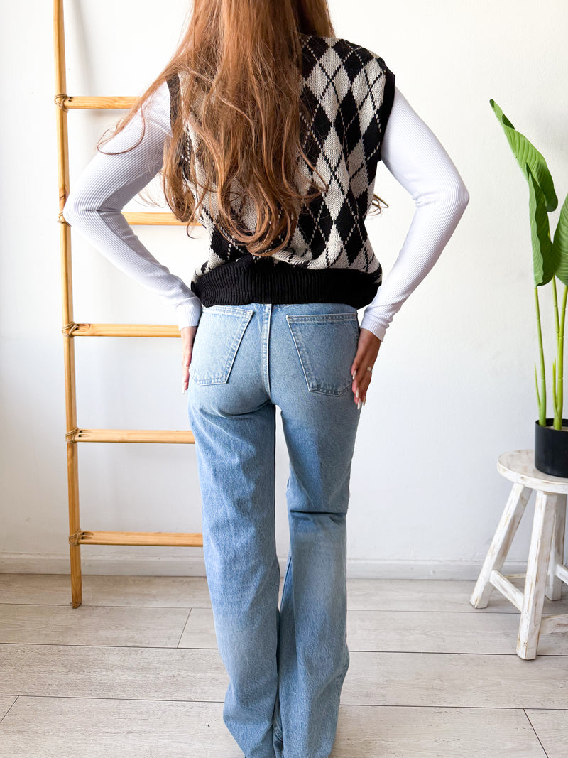 SWEATER ROMBOS SIN MANGAS CAMLU
