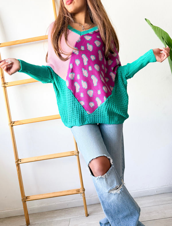 TEJIDO TIPO PONCHO PRINT