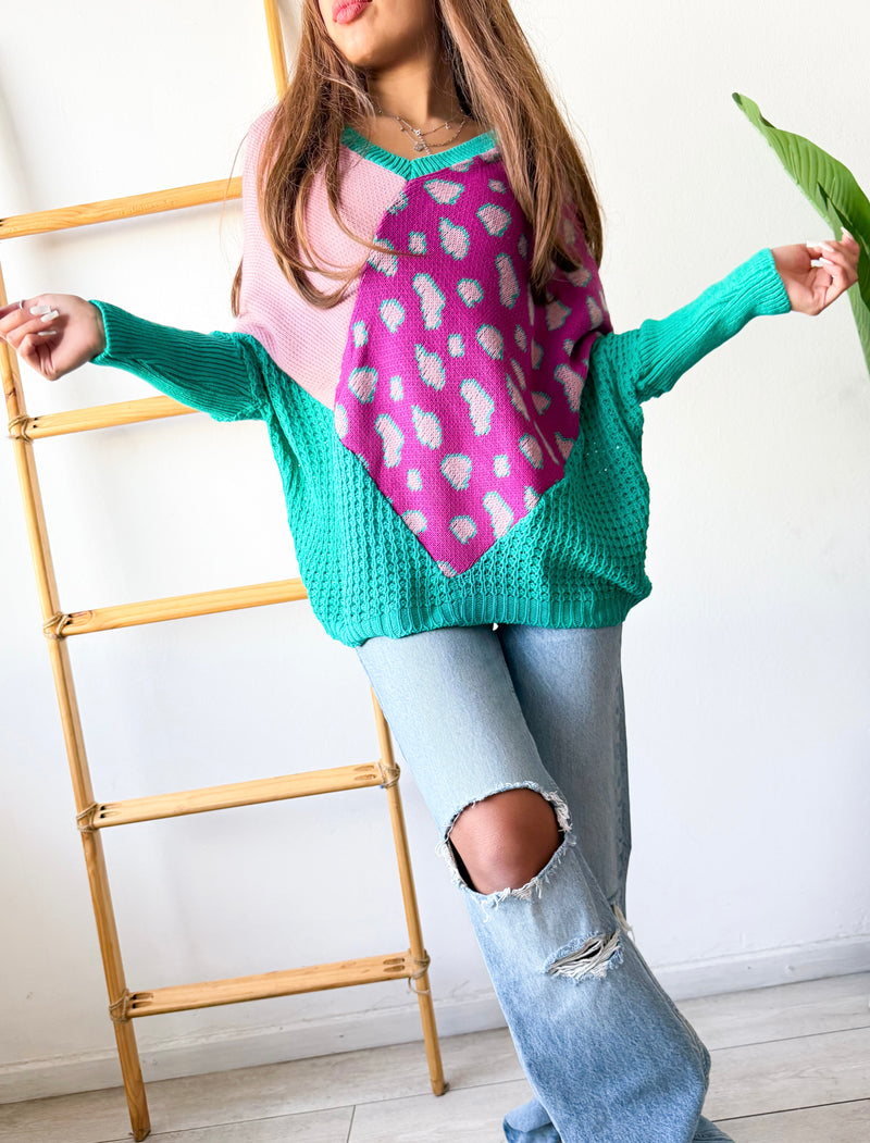TEJIDO TIPO PONCHO PRINT