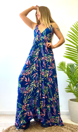 VESTIDO TROPICAL AMARRE SUPERIOR