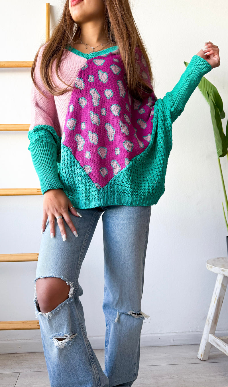 TEJIDO TIPO PONCHO PRINT