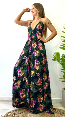 VESTIDO TROPICAL AMARRE SUPERIOR