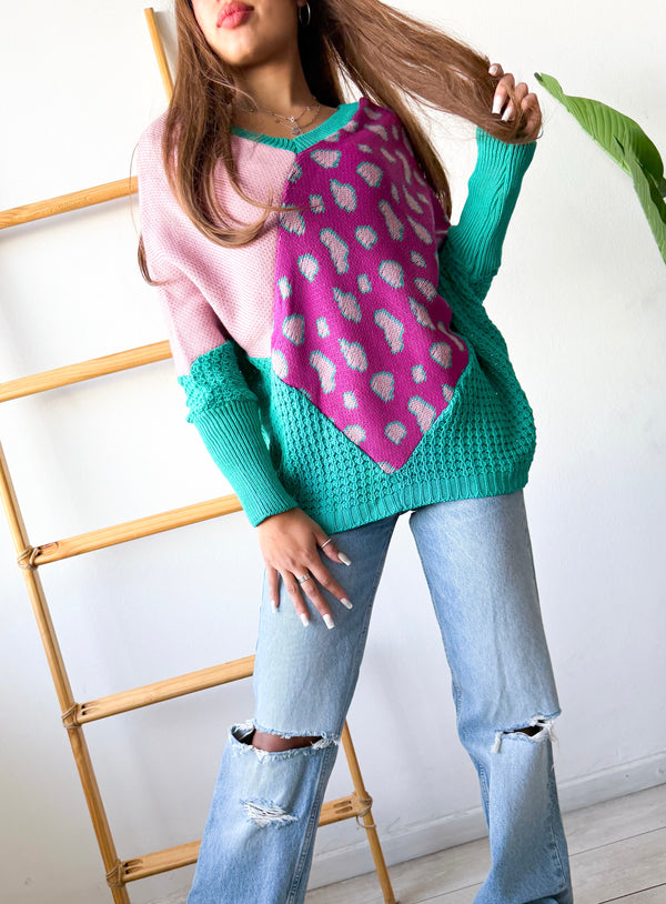 TEJIDO TIPO PONCHO PRINT
