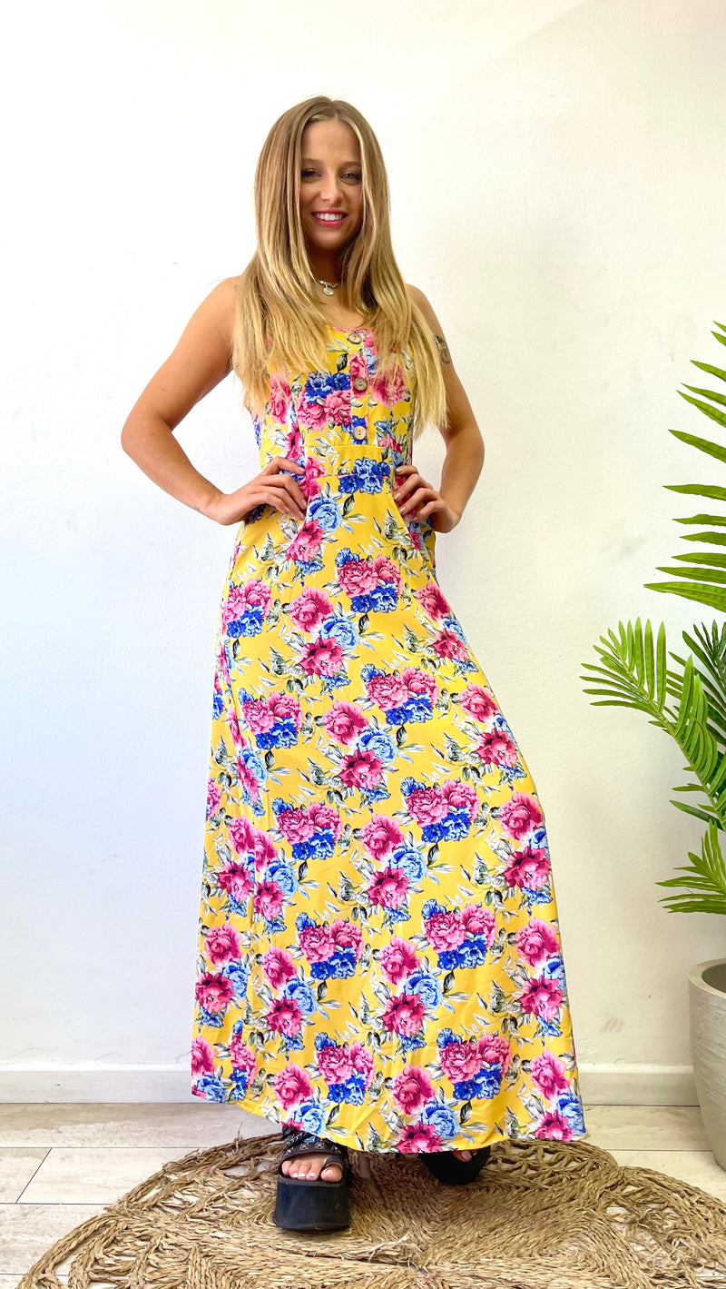 VESTIDO FLORES YELLOW