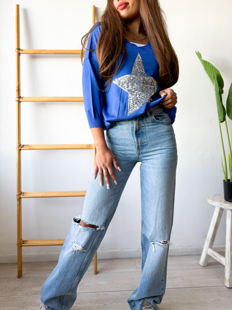 SWEATER STAR SILVER