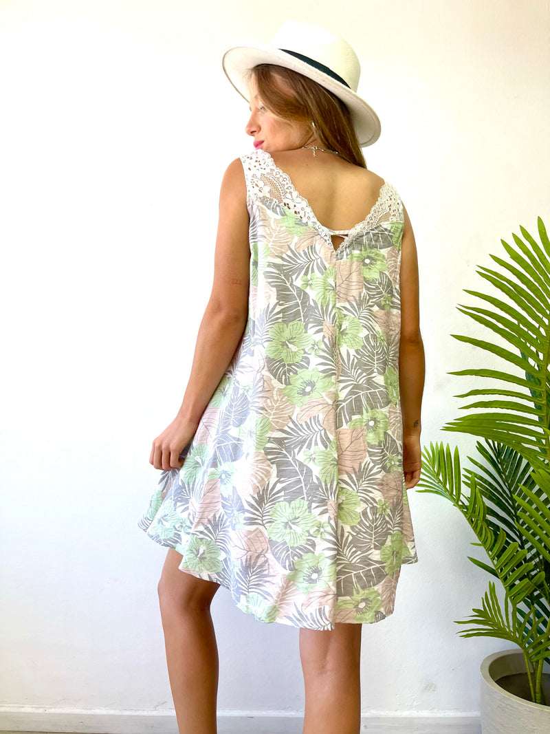 MINI VESTIDO TROPICAL WHITE