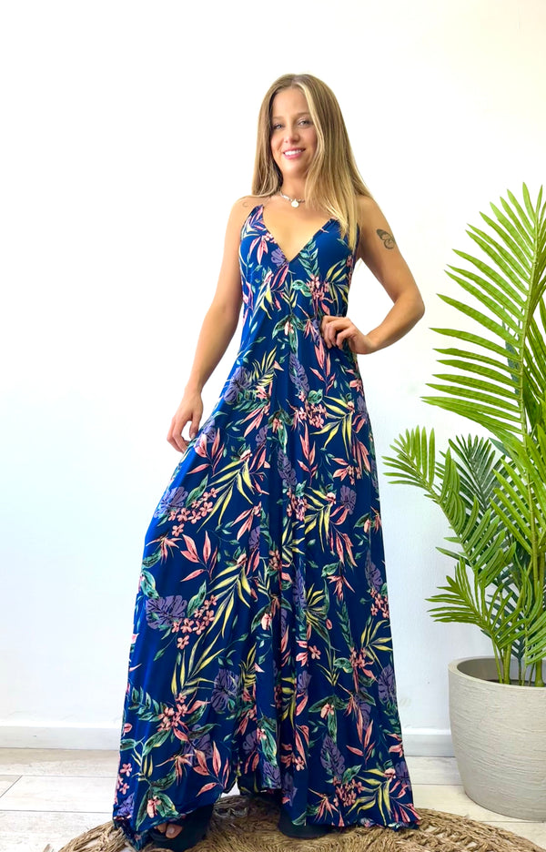 VESTIDO TROPICAL AMARRE SUPERIOR