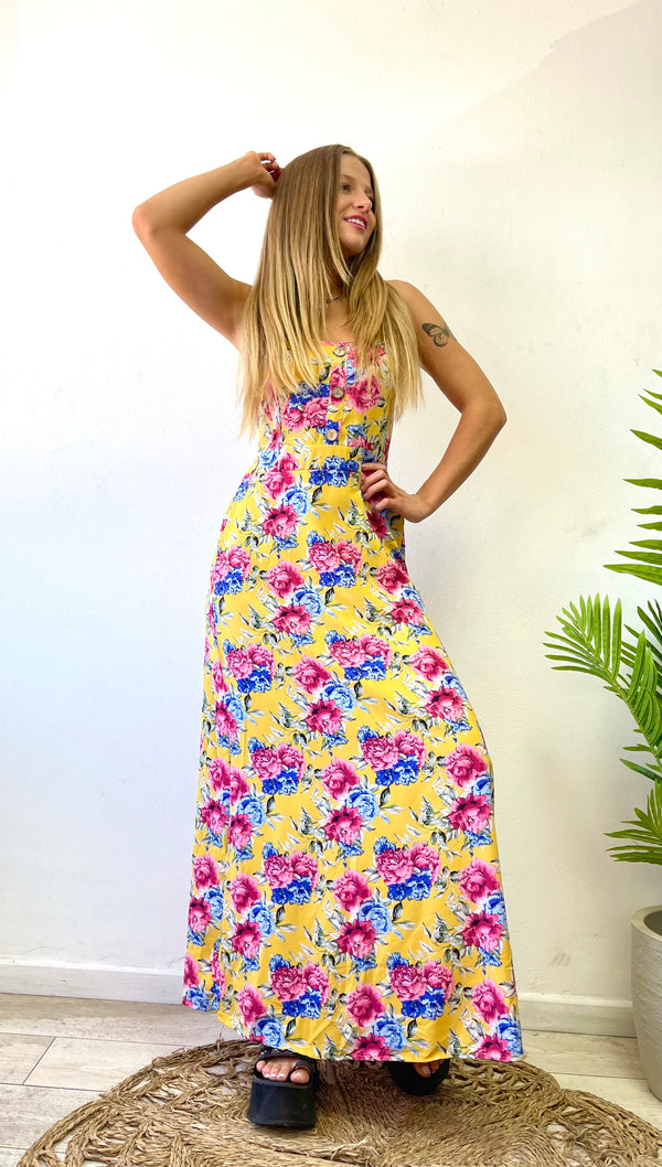 VESTIDO FLORES YELLOW