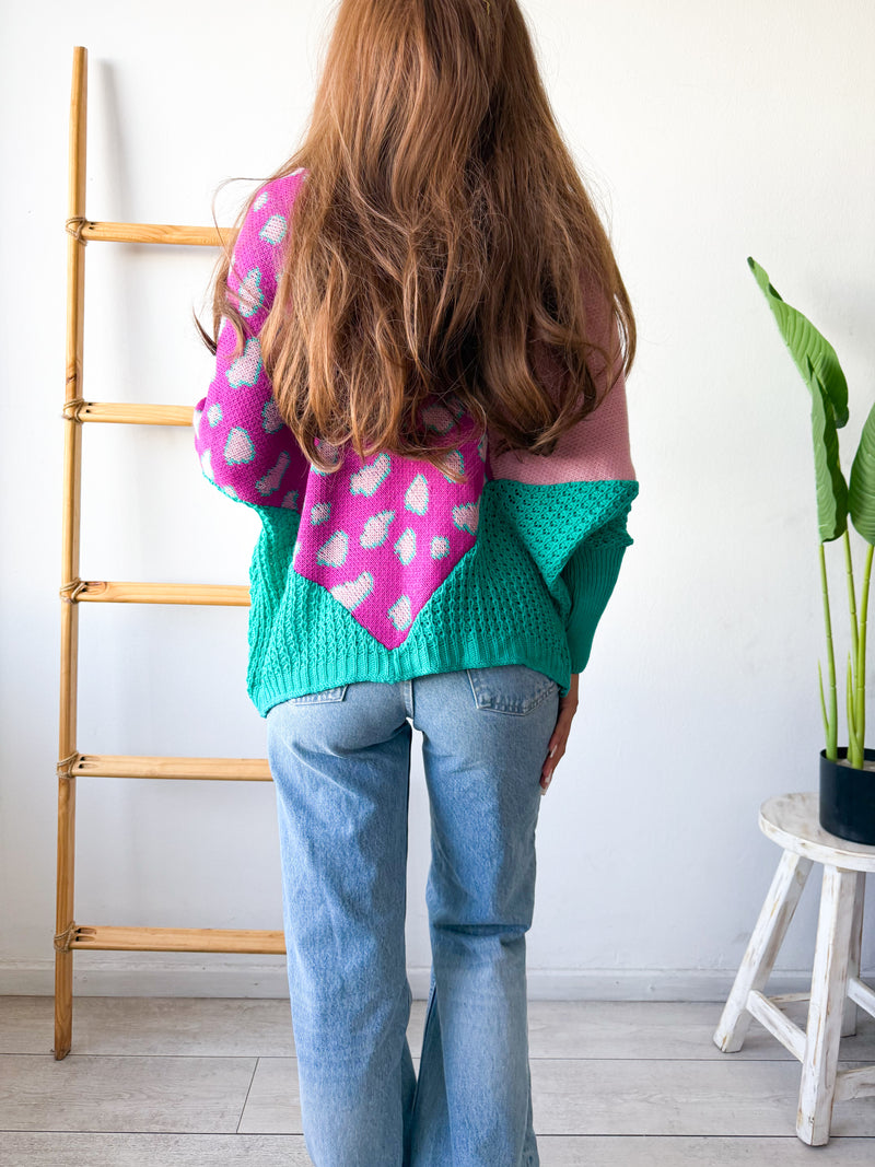 TEJIDO TIPO PONCHO PRINT