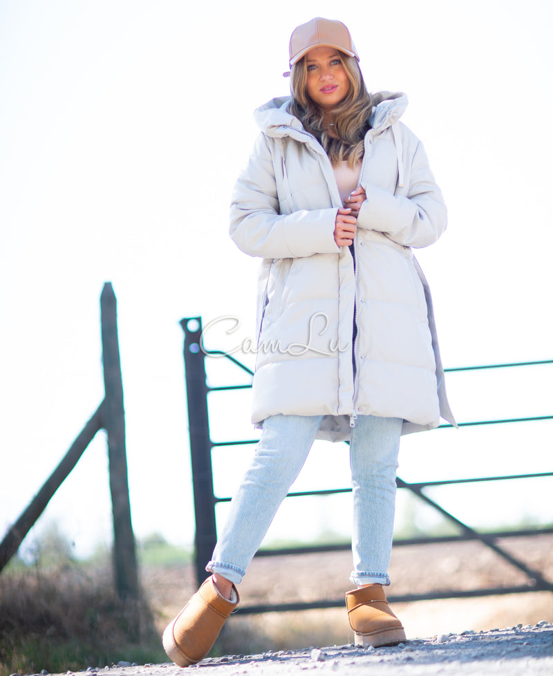 PUFFA ECO CUERO CON LAZO