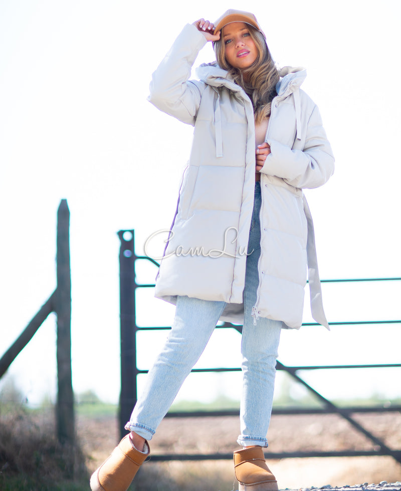 PUFFA ECO CUERO CON LAZO