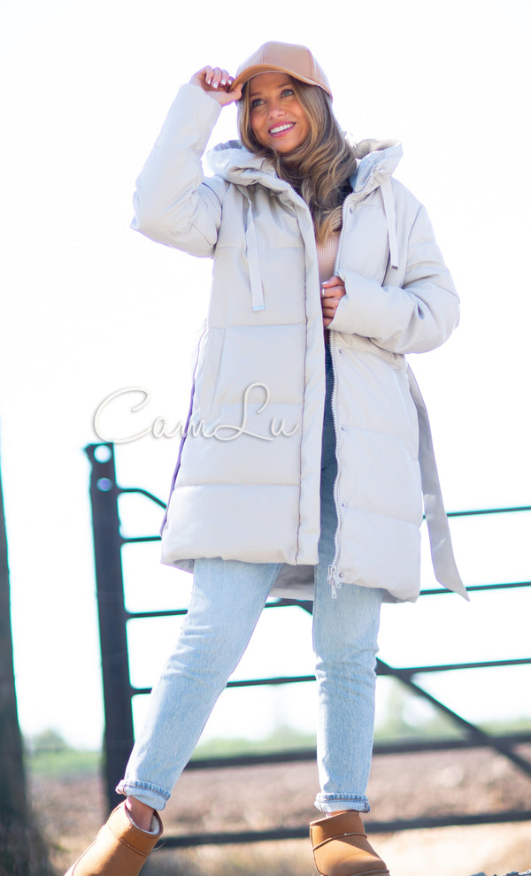 PUFFA ECO CUERO CON LAZO