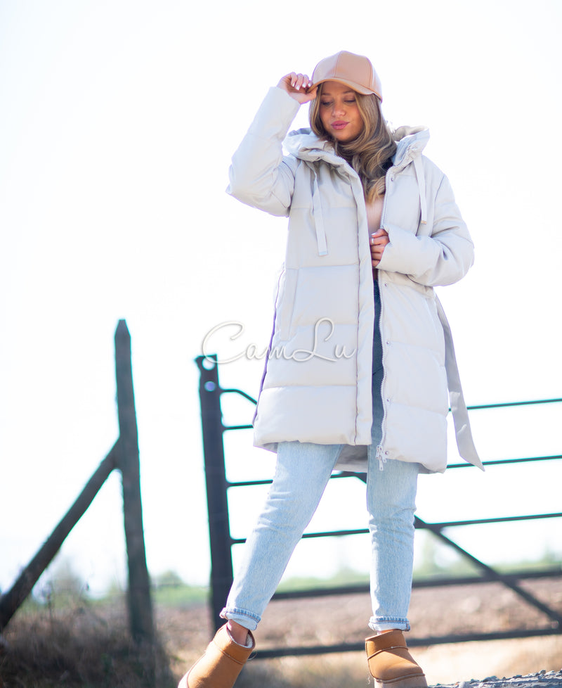 PUFFA ECO CUERO CON LAZO