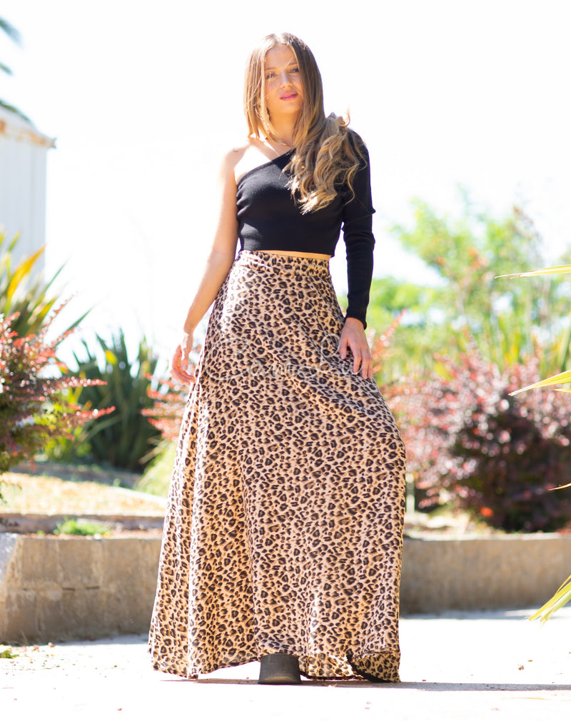 POLLERA (MAXI FALDA) PRINT LEOPARD