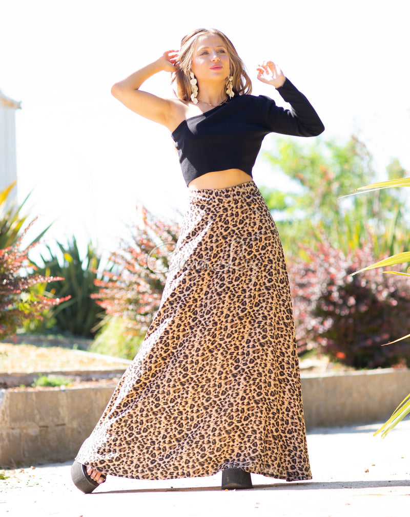 POLLERA (MAXI FALDA) PRINT LEOPARD