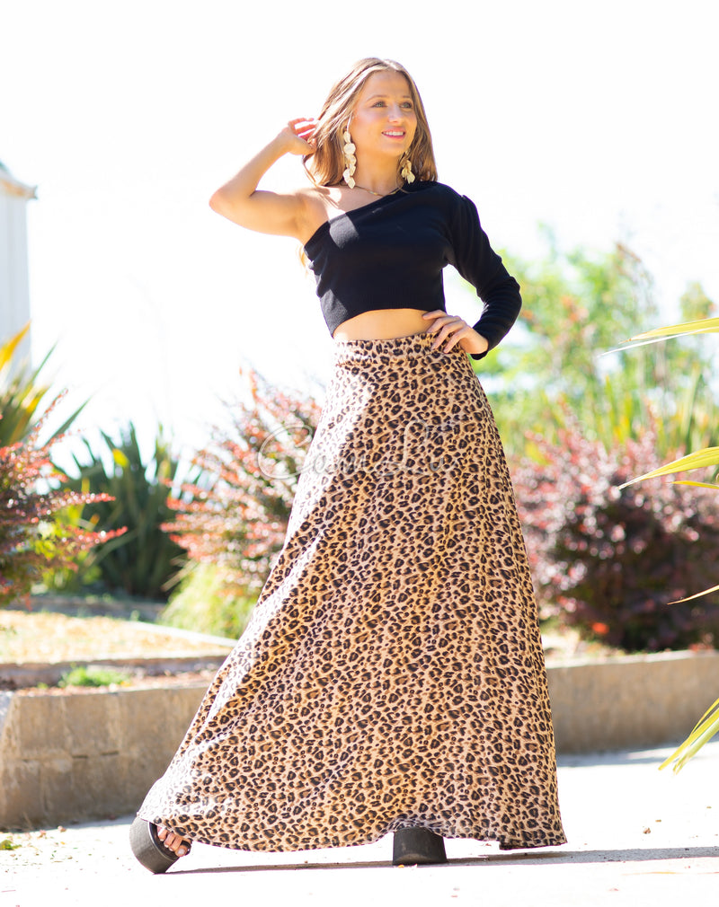 POLLERA (MAXI FALDA) PRINT LEOPARD