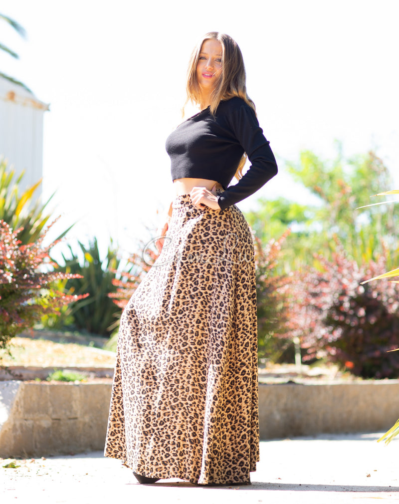 POLLERA (MAXI FALDA) PRINT LEOPARD