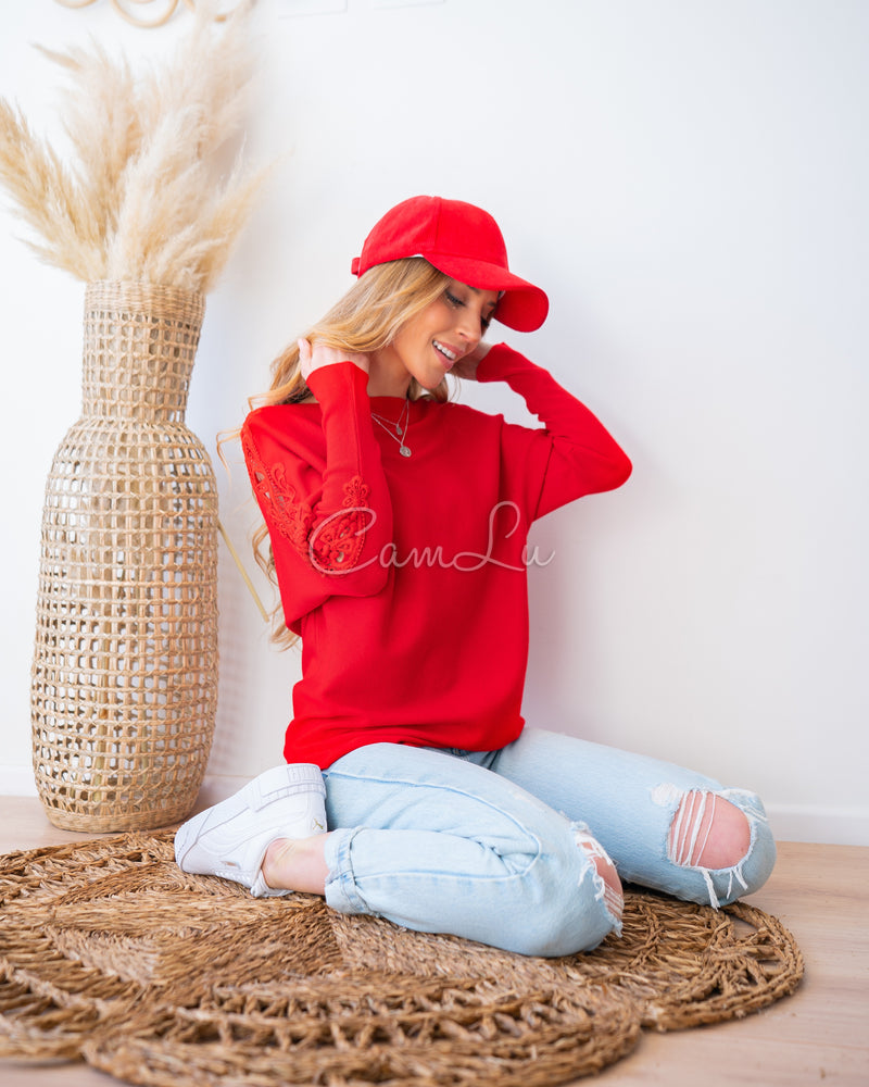 SWEATER MANGA BRODERI