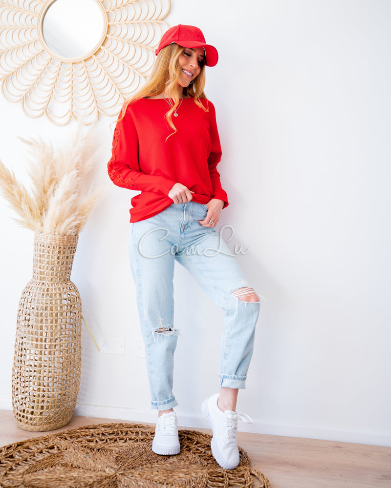 SWEATER MANGA BRODERI