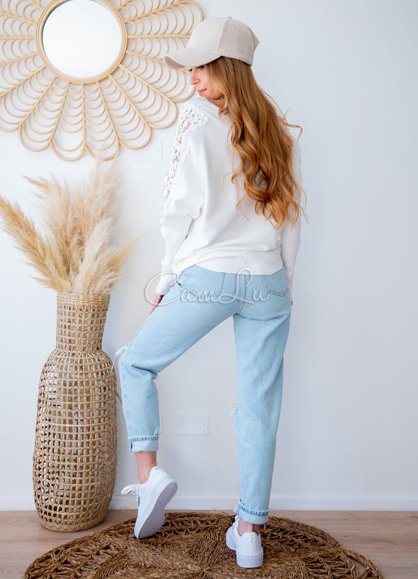 SWEATER MANGA BRODERI