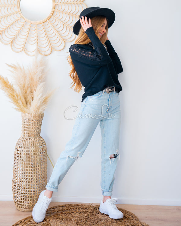 SWEATER MANGA BRODERI