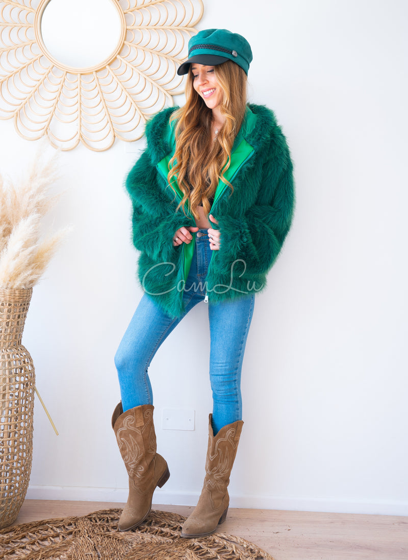 CHAQUETA POLERON PELUDA ALASKA
