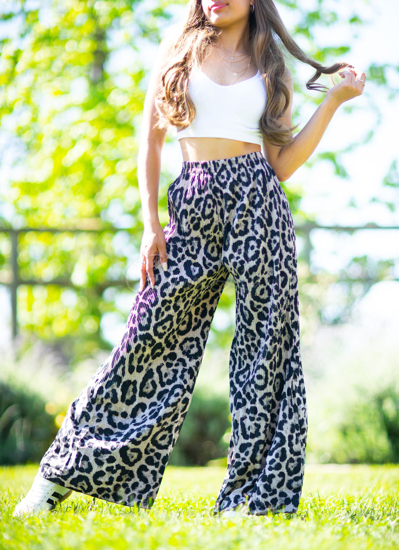 PANTALÓN PALAZZO PRINT LEOPARDO