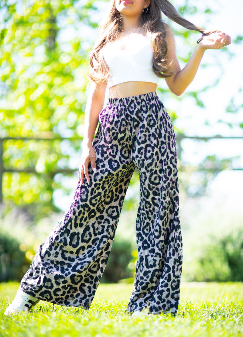 PANTALÓN PALAZZO PRINT LEOPARDO