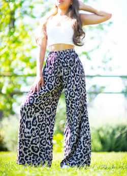 PANTALÓN PALAZZO PRINT LEOPARDO