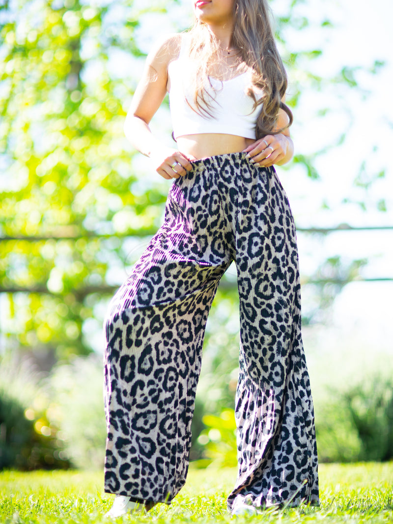 PANTALÓN PALAZZO PRINT LEOPARDO