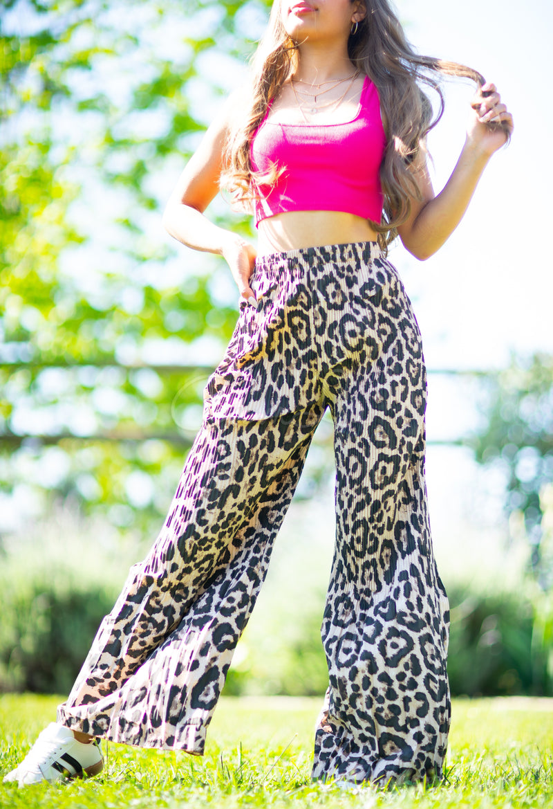 PANTALÓN PALAZZO PRINT LEOPARDO