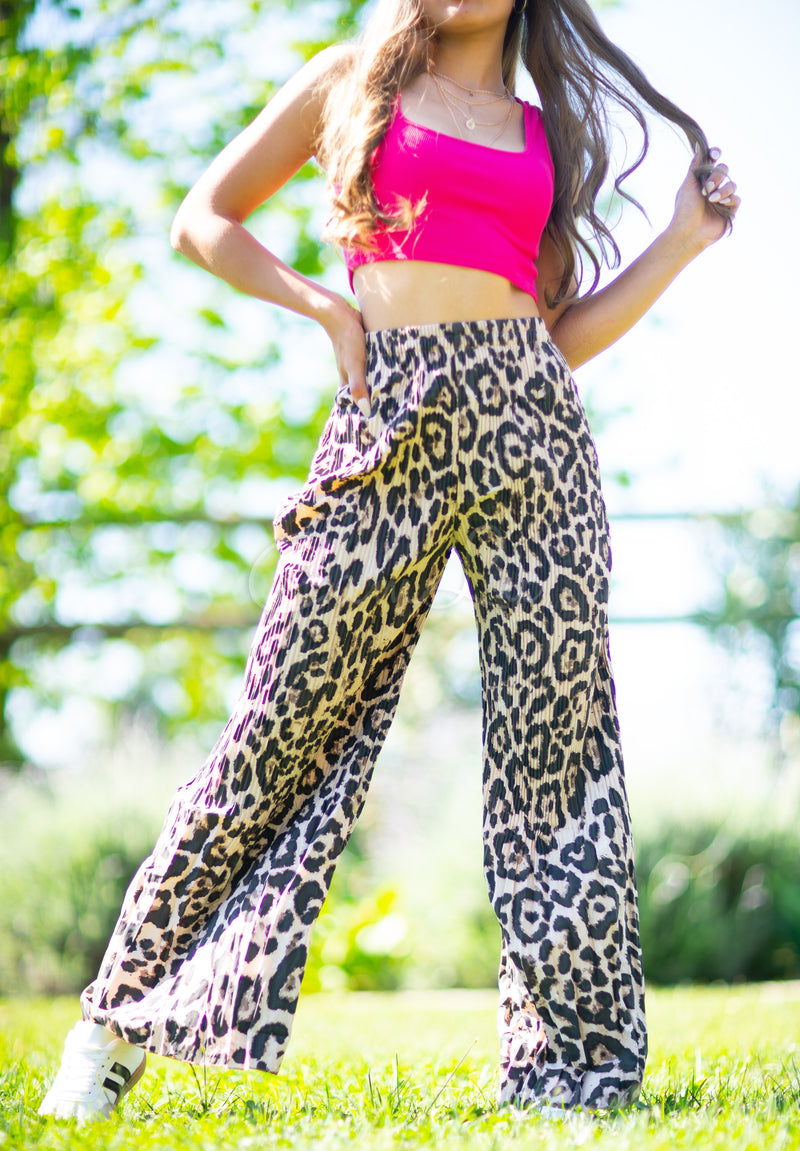 PANTALÓN PALAZZO PRINT LEOPARDO