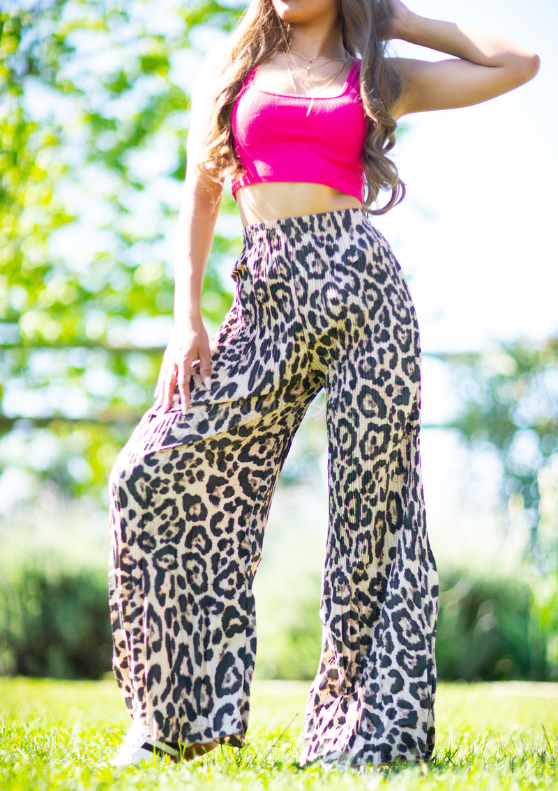 PANTALÓN PALAZZO PRINT LEOPARDO