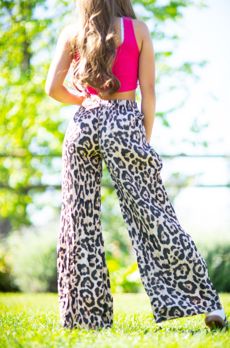 PANTALÓN PALAZZO PRINT LEOPARDO