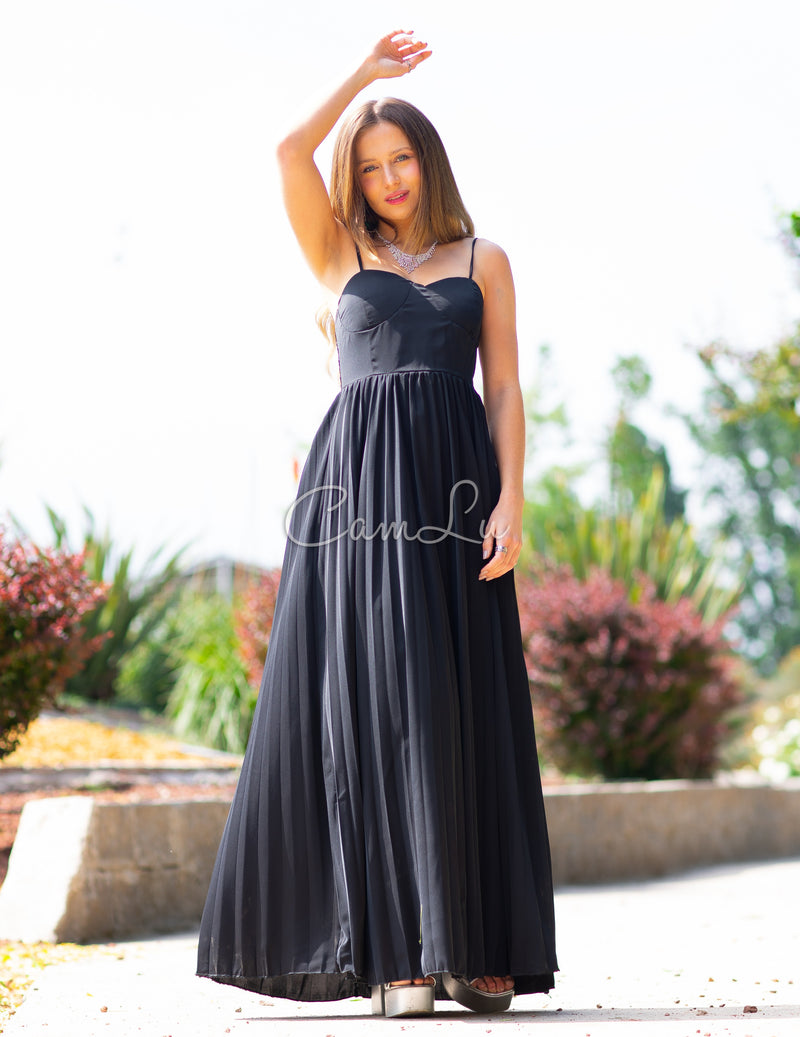 MAXI VESTIDO SOFT TABLEADO