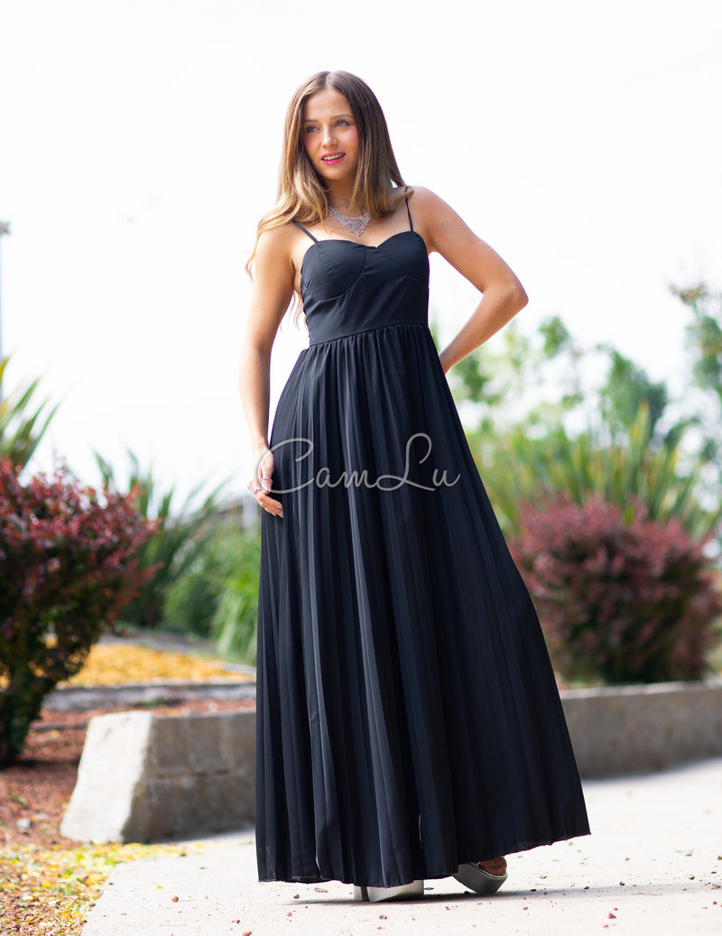 MAXI VESTIDO SOFT TABLEADO