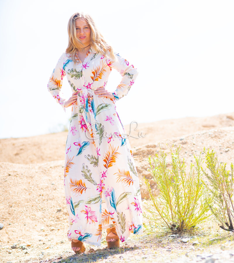 EXCLUSIVO VESTIDO CAMISERO COLOMBA BY CAMLU CONFECCION NACIONAL