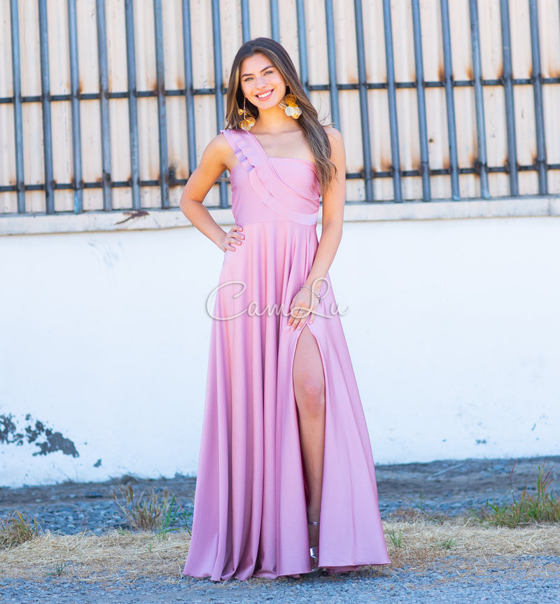 VESTIDO JOSEFINA DOBLE VUELITO FRONTAL FIESTA CONFECCION NACIONAL