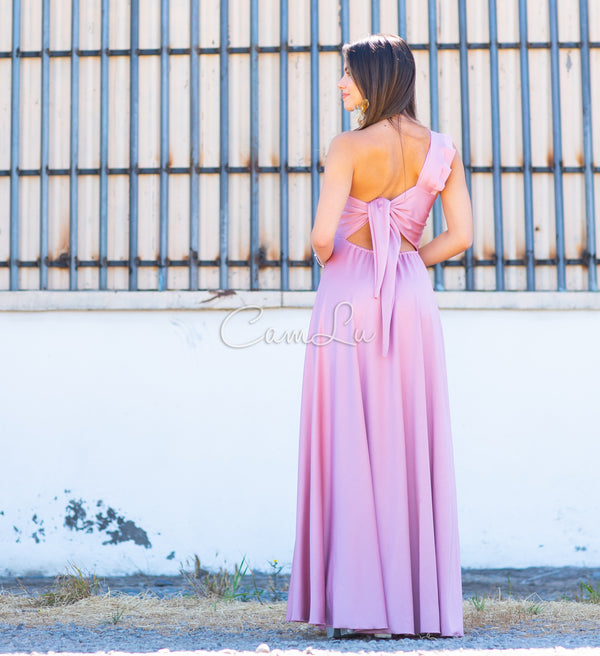 VESTIDO JOSEFINA DOBLE VUELITO FRONTAL FIESTA CONFECCION NACIONAL