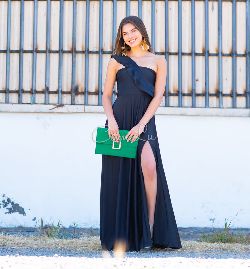 VESTIDO JOSEFINA DOBLE VUELITO FRONTAL FIESTA CONFECCION NACIONAL