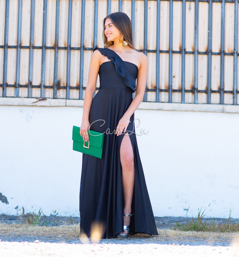 VESTIDO JOSEFINA DOBLE VUELITO FRONTAL FIESTA CONFECCION NACIONAL