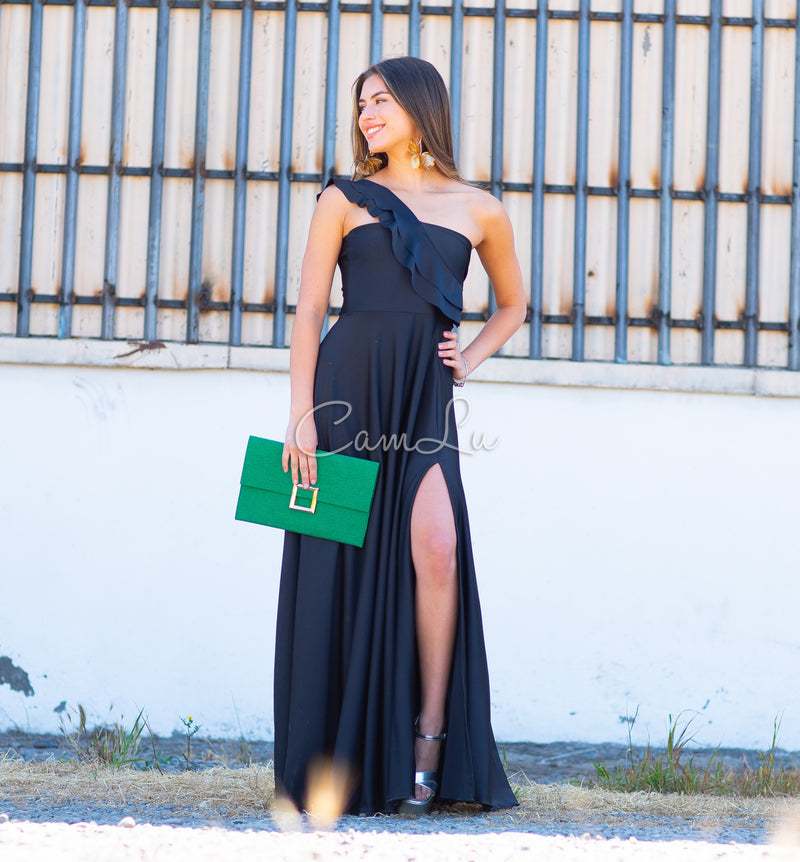 VESTIDO JOSEFINA DOBLE VUELITO FRONTAL FIESTA CONFECCION NACIONAL