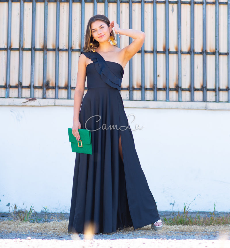 VESTIDO JOSEFINA DOBLE VUELITO FRONTAL FIESTA CONFECCION NACIONAL