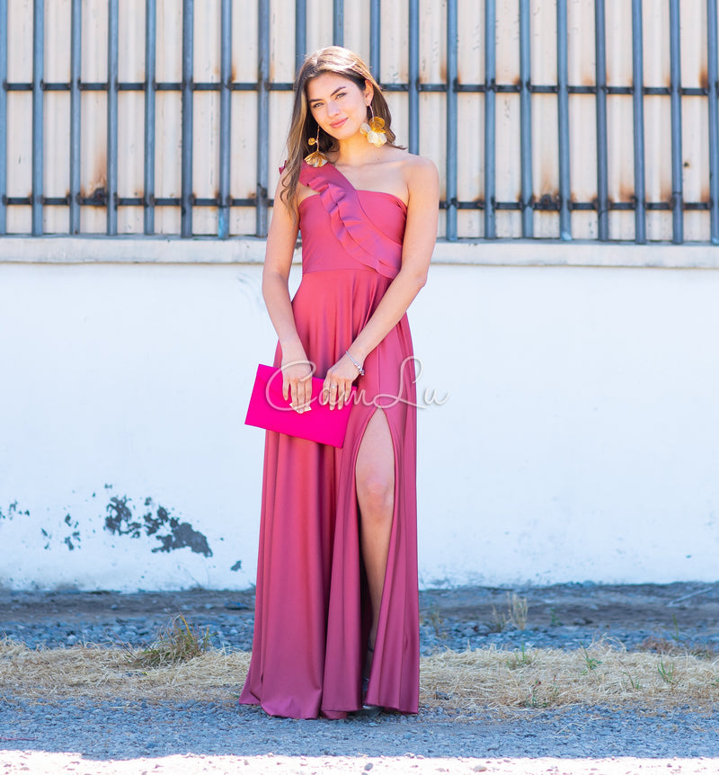 VESTIDO JOSEFINA DOBLE VUELITO FRONTAL FIESTA CONFECCION NACIONAL