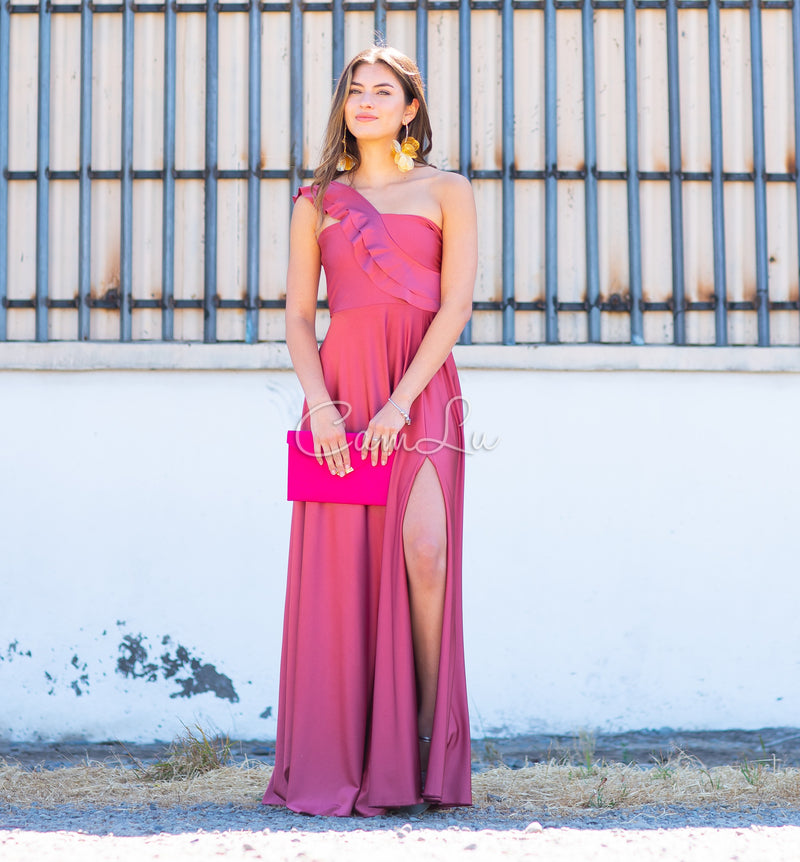 VESTIDO JOSEFINA DOBLE VUELITO FRONTAL FIESTA CONFECCION NACIONAL