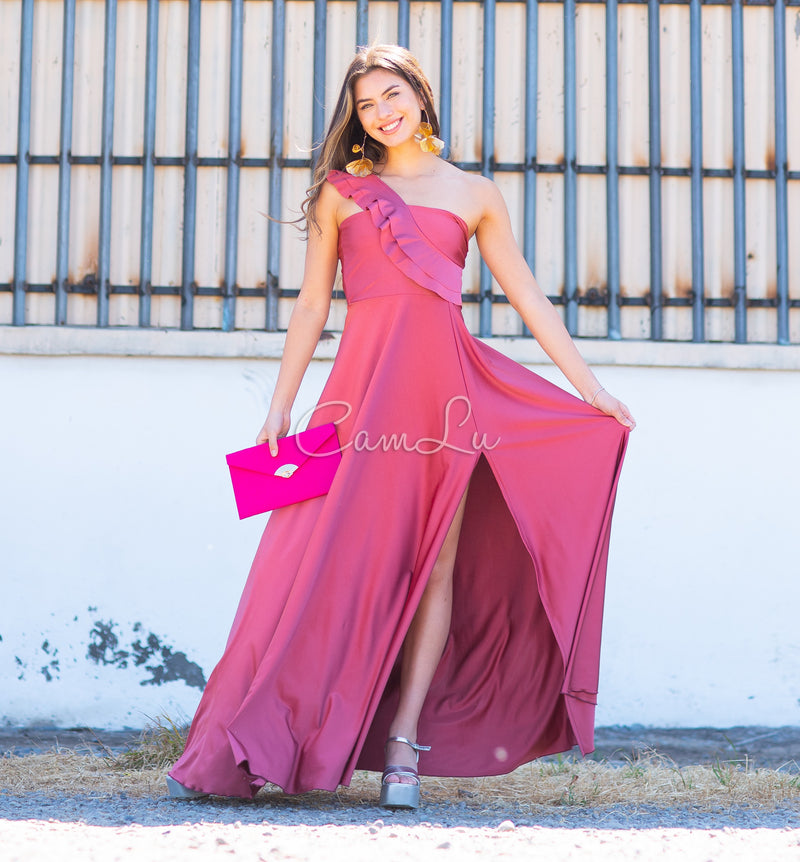 VESTIDO JOSEFINA DOBLE VUELITO FRONTAL FIESTA CONFECCION NACIONAL