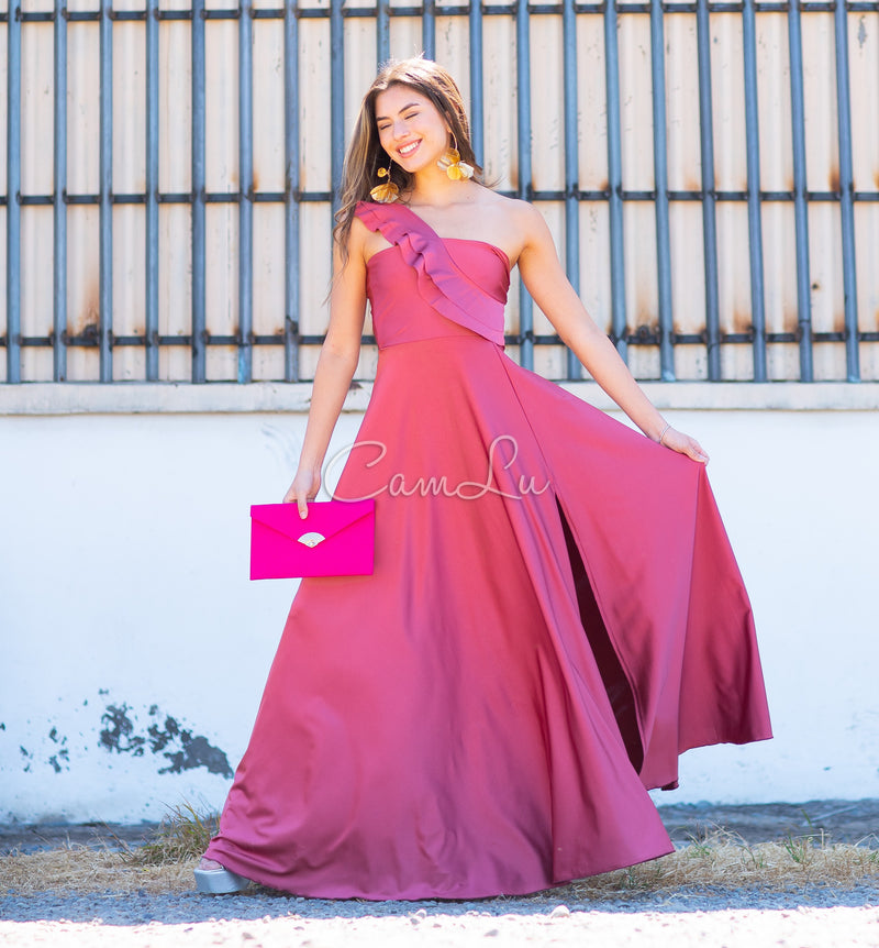 VESTIDO JOSEFINA DOBLE VUELITO FRONTAL FIESTA CONFECCION NACIONAL