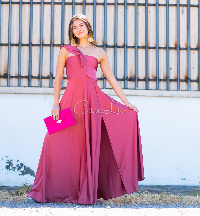 VESTIDO JOSEFINA DOBLE VUELITO FRONTAL FIESTA CONFECCION NACIONAL