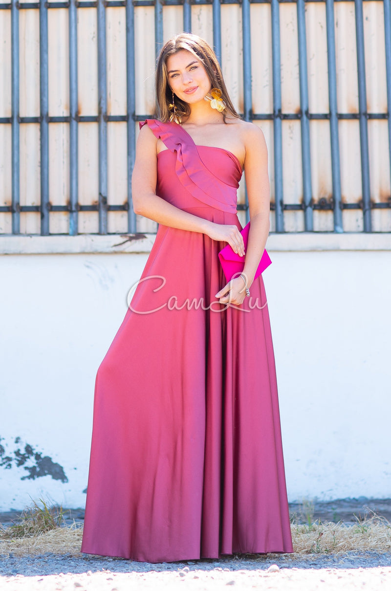 VESTIDO JOSEFINA DOBLE VUELITO FRONTAL FIESTA CONFECCION NACIONAL